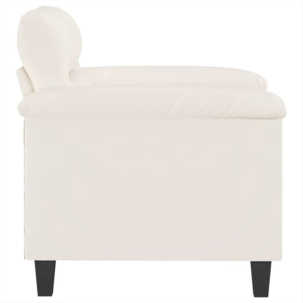VidaXL 1-Sitzer-Sofa Beige 60 Cm Mikrofasergewebe – Bild 4