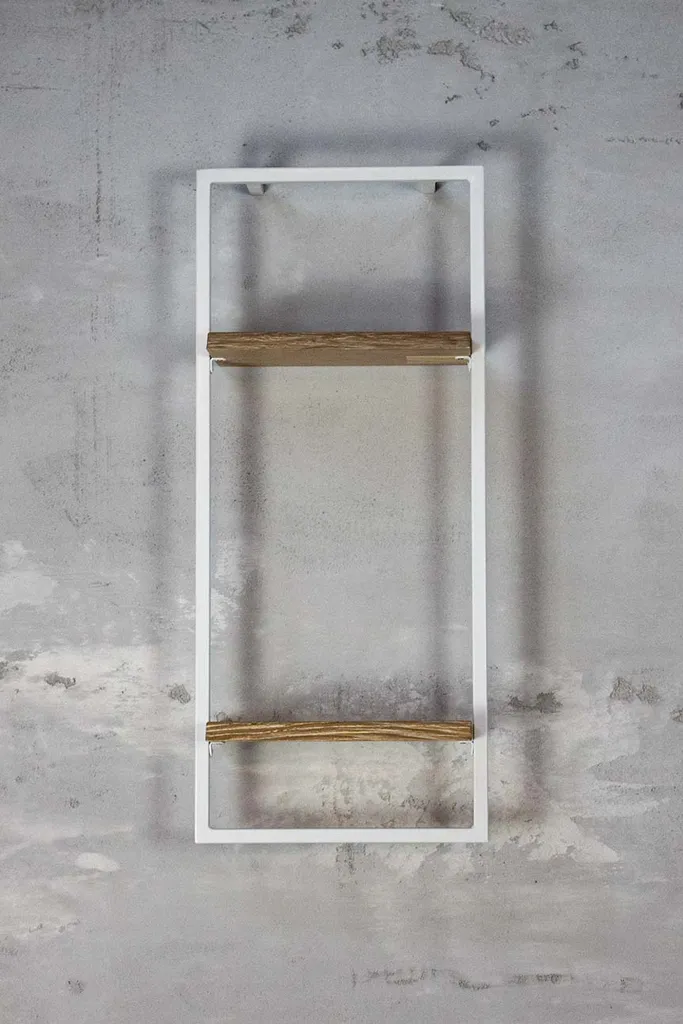 4-tlg. Wandregale In Weiß Gerahmt Mit Baumkante Von Holz4home® – Bild 4