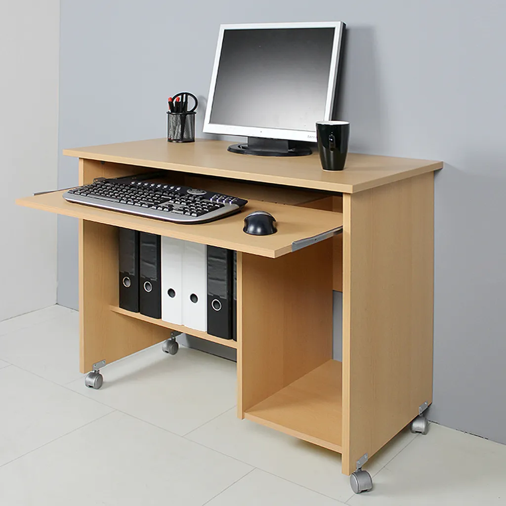 Germania Computertisch Auf Laufrollen In Buche-Nachbildung, 0482-11 – Bild 17