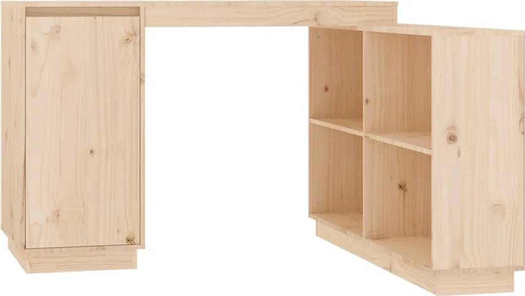 VidaXL Schreibtisch 110x50x75 Cm Massivholz Kiefer
