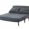 Schlafsofa 2-Sitzer - Stoff - Grau - VALERIO
