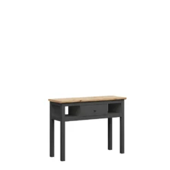 Schminktisch Konsole Schminkkommode Konsolentisch Frisiertisch Tisch "Bozeman I" Graphit / Artisan Eiche