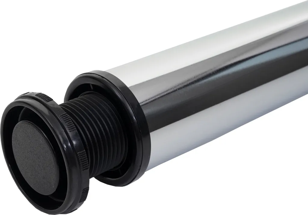 4er-Set Tischbein HWC-H34, Für Schreibtisch Esstischfuß Tischgestell, Klappbar 72cm Edelstahl-Optik – Bild 6