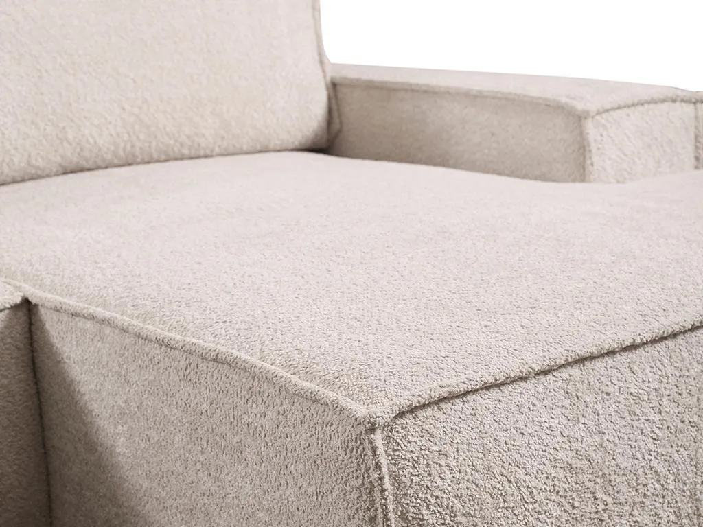 Ecksofa Mit Schlaffunktion - Bouclé-Stoff - Beige - Ecke Rechts - AMELIA Von PASCAL MORABITO – Bild 5