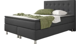 Inter Handels Boxspringbett Köln, 140x200, Anthrazit