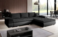 FURNIX Arzo Sofa L-Form Eckcouch Schlafsofa Couch Mit Schlaffunktion MA1100-BE02