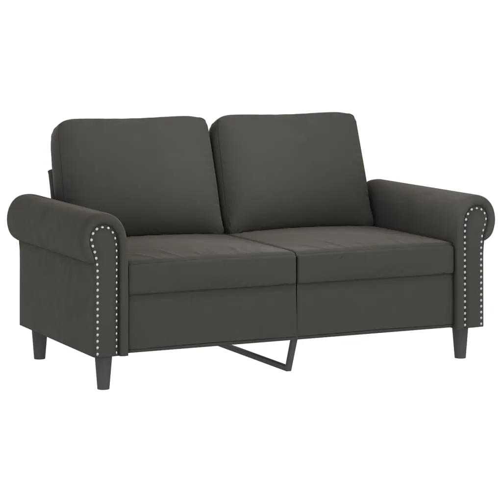 VidaXL 2-Sitzer-Sofa Dunkelgrau 120 Cm Samt