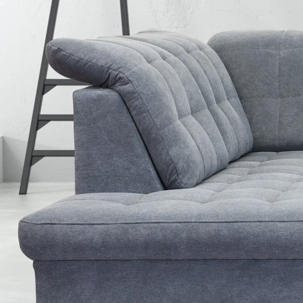 Selsey - Sofa In U-Form / Wohnlandschaft JAMAAL In Grau, Regulierbare Rückenlehne, Schlaffunktion, Bettkasten, Ottomane Rechts, 330 Cm – Bild 7