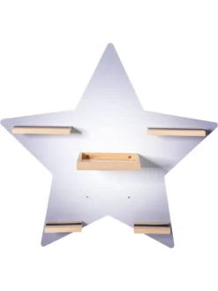 MyToys COLLECTION Möbel Regal Für Die Hörspielbox Von BE IMEX, Stern Wandregale Wandregale Regale Tonie Regal, Regal Für Die Toniebox, Regal Für Musikbox, Toniboxregal Passend Für Passend Für Tonie-Regal Toniregal Eigenmarke MyToys Weihnachten Exclusiv Hochwertig Label Ownbra...