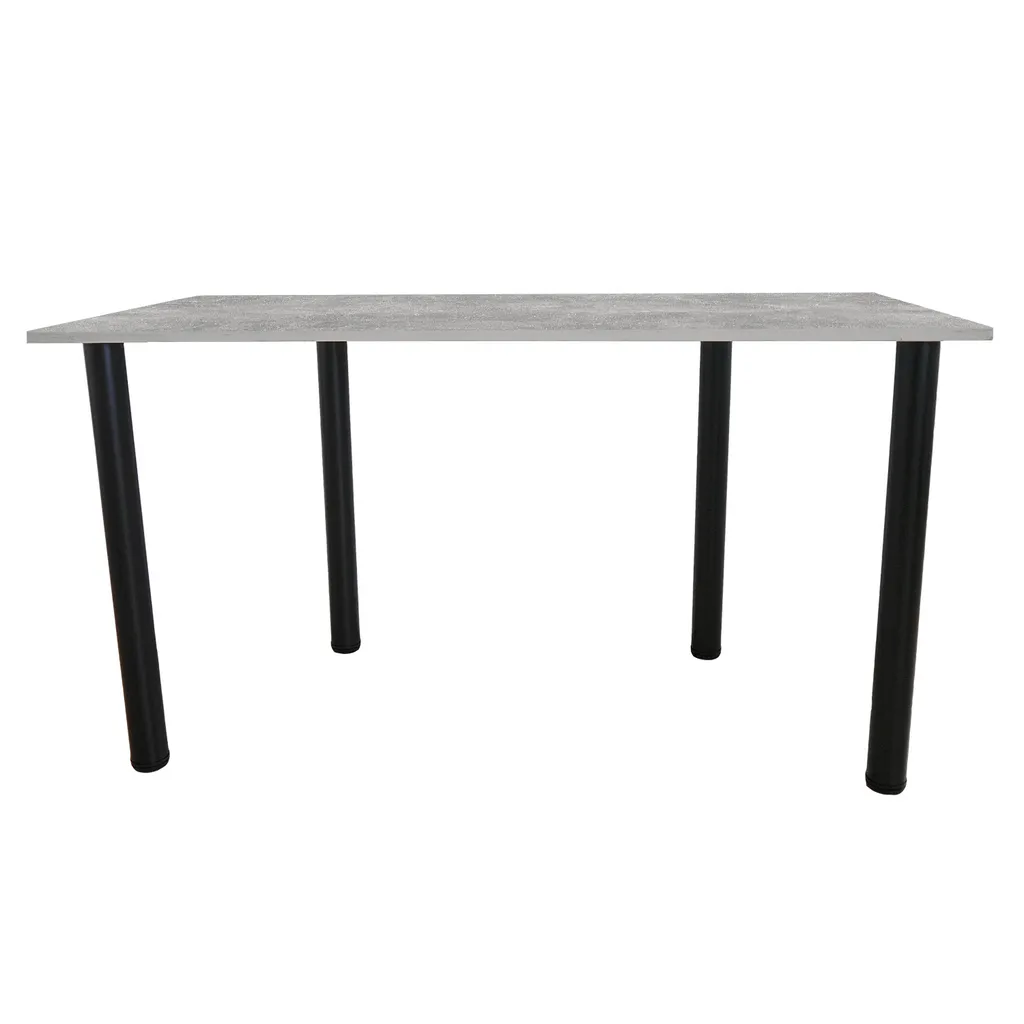 100x60 Arbeitstisch Computertisch Schreibtisch Holzoptik | Beton – Bild 3