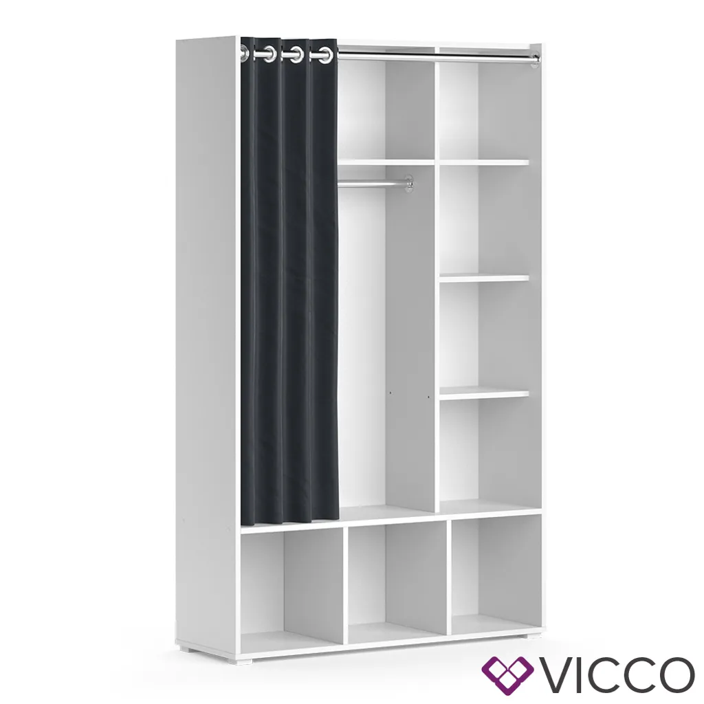 Vicco Kinderkleiderschrank Luigi Weiß 104,4 X 173,8 X 35 Cm Holzwerkstoff – Bild 2