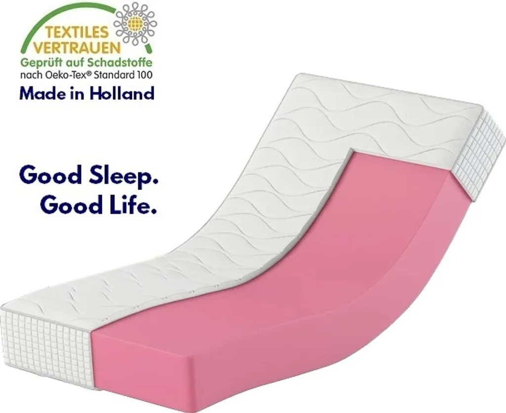 Kaltschaum Matratze 90 X 200 14cm Karex® Elegant H3 H4 Schaummatratze Orthopädisch Bezug Mit Reißverschluss 7 Zonen – Bild 2