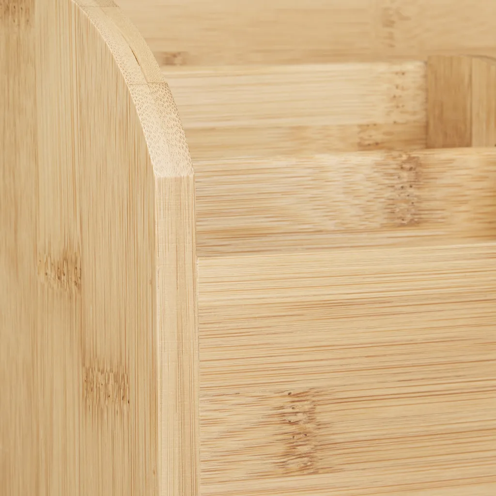 Relaxdays Schreibtisch-Organizer Bambus – Bild 5