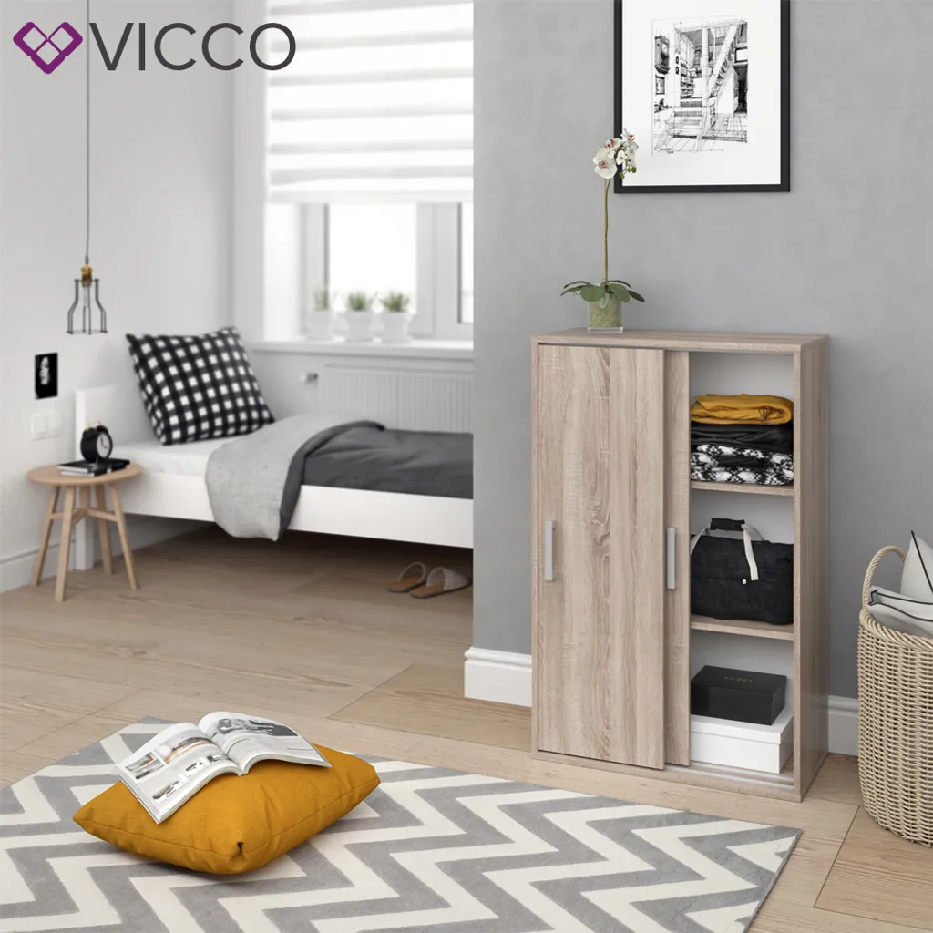 Vicco Kleiderschrank Falk Sonoma 68 X 108,5 X 33 Cm Holzwerkstoff – Bild 4