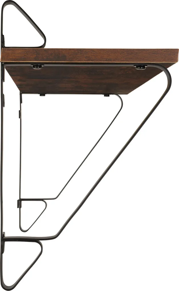 Tectake 2 Hängeregale Irvine - Industrial Dunkelbraun – Bild 3