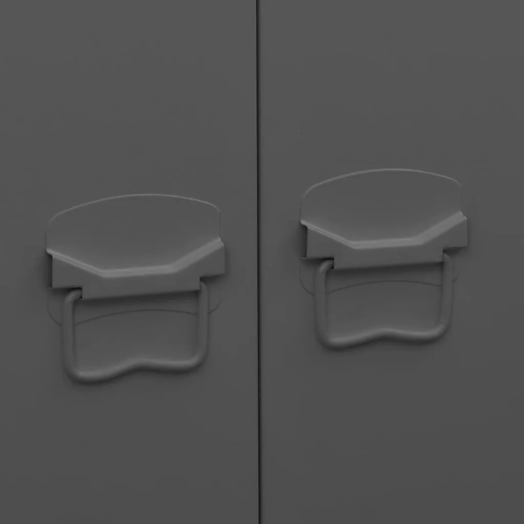 VidaXL Industrial Kleiderschrank Anthrazit 90x50x180 Cm Metall – Bild 8