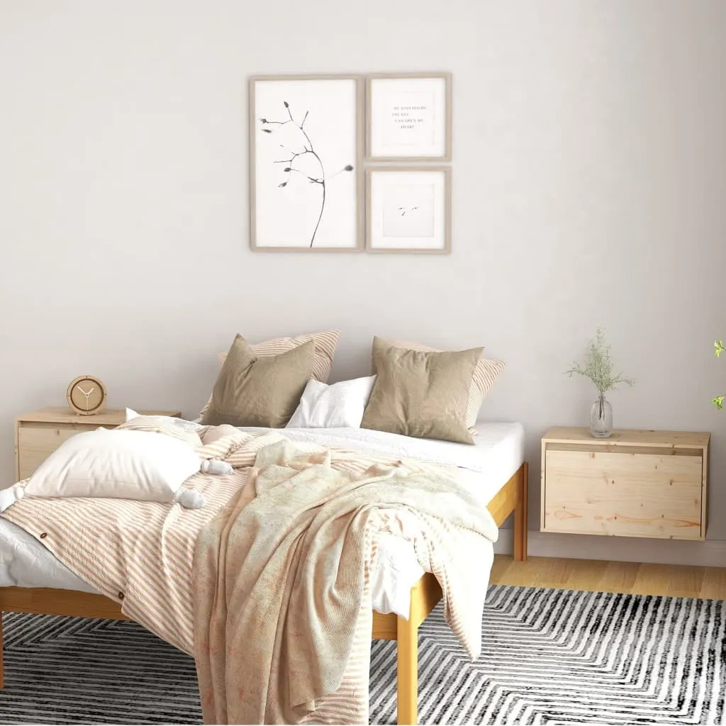 VidaXL Wandschränke 2 Stk. 60x30x35 Cm Massivholz Kiefer – Bild 2