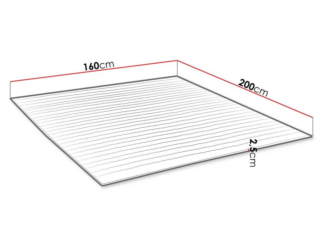 Mirjan24 Matratzentopper Mandula, Schlafzimmer, Matratzenauflage, Topper (Größe: 160x200 Cm) – Bild 6