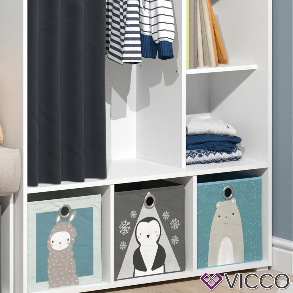 Vicco Kinderkleiderschrank Luigi Weiß 104,4 X 173,8 X 35 Cm Holzwerkstoff – Bild 5