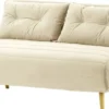 SLF24 - Ausklappbaresofa Flic 142 Cm - Hellbeige - Velluto 2