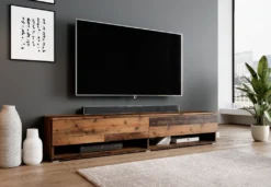 Furnix TV-Kommode Alyx 180 Cm, TV-Schrank. Old Style Wood