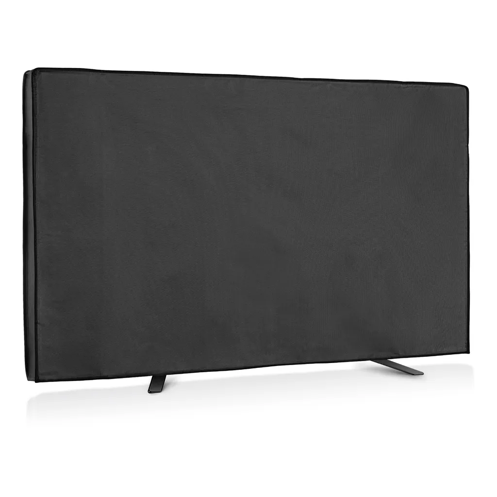 Kwmobile 49-50" TV Outdoor TV Abdeckung - Fernseher Hülle Bildschirmschutz - Schutzhülle Wetterfest - Schwarz