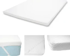 6cm Kaltschaum-Matratzentopper HWC-E63, Topper Matratzenauflage Matratzenschoner 180x200cm