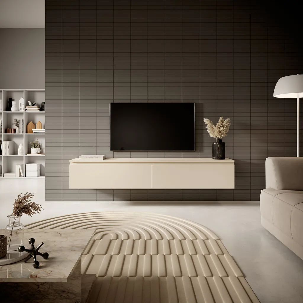 Selsey SENEY - TV-Möbel 175 Cm Beige – Bild 2