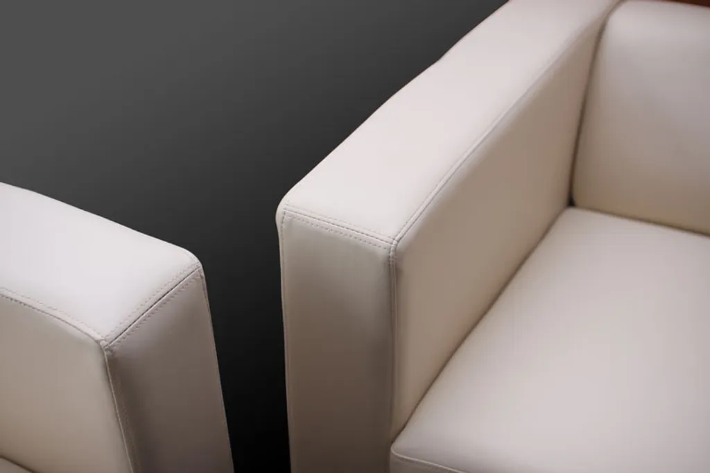 2er Sofa Lille, Kunstleder Schwarz – Bild 9