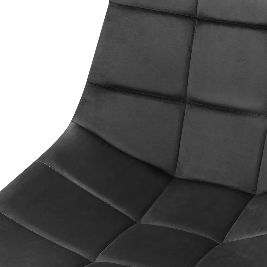 4er Set Esszimmerstühle Polsterstuhl Mit Rückenlehne, Bis 120 Kg Belastbar,Metallbeine,Schwarz – Bild 4