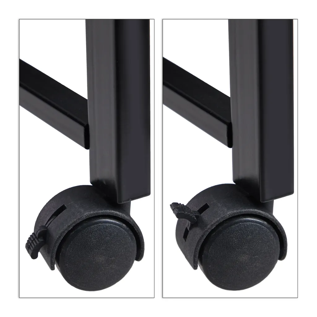 Relaxdays Schreibtisch Klappbar Mit Ablagen – Bild 7