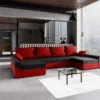 Sofa Mit Schlaffunktion In U-Form VIVIANA, Couch, Schlaffunktion , Wohnlandschaft Wohnzimmer, 321x80x139 Sawana 14/sawana 13