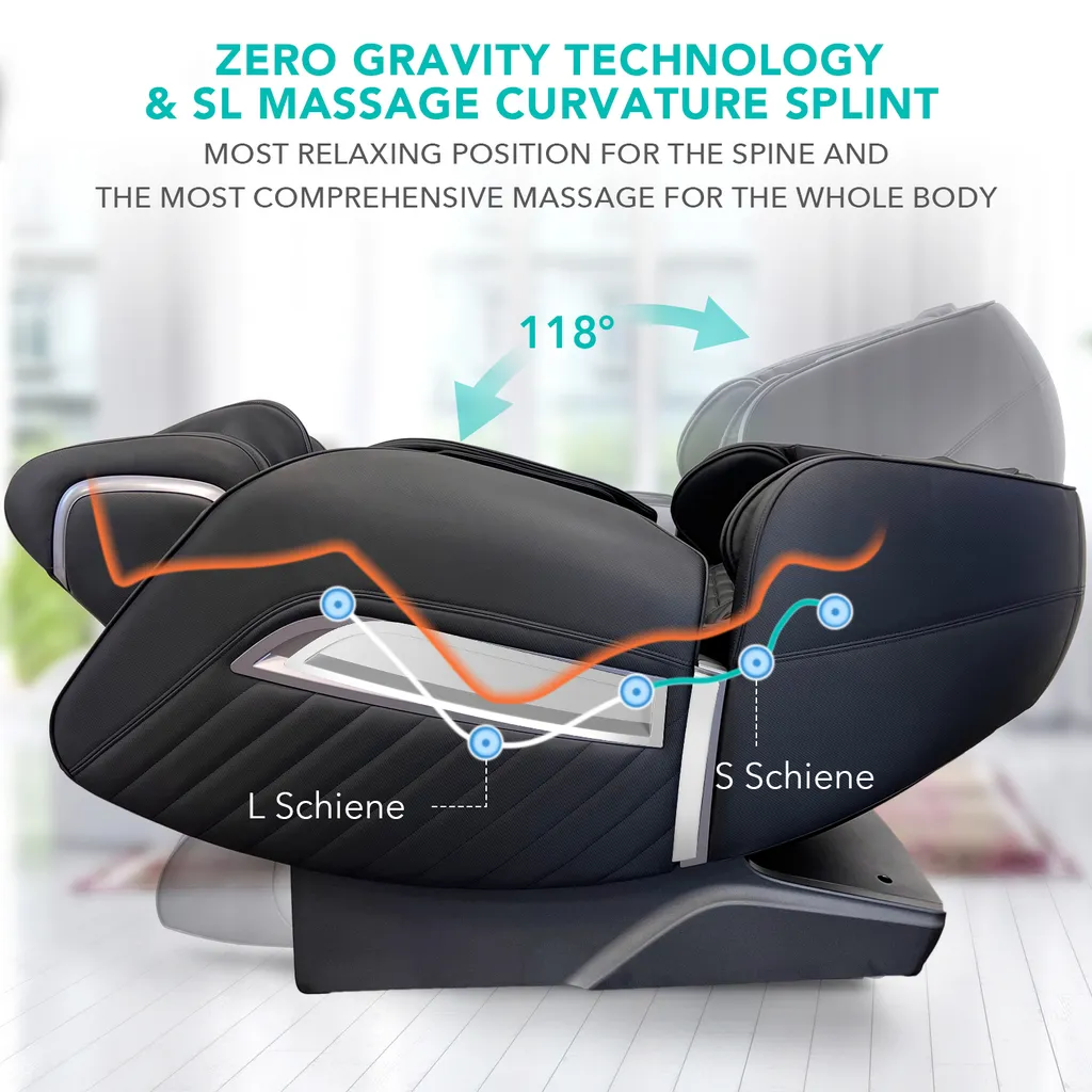 NAIPO Shiatsu Zero Gravity Büro Massagesessel MGC-A350B-C – Bild 2