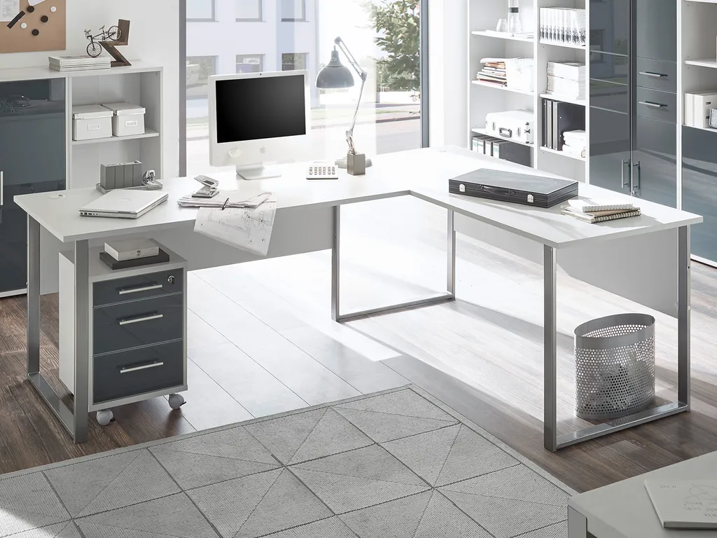 Winkelkombination Bürotisch Schreibtisch Computertisch Büromöbel "Olivia I" – Bild 2