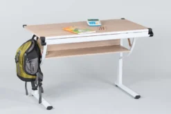 Schreibtisch "Stendal I" Sonoma/weiss