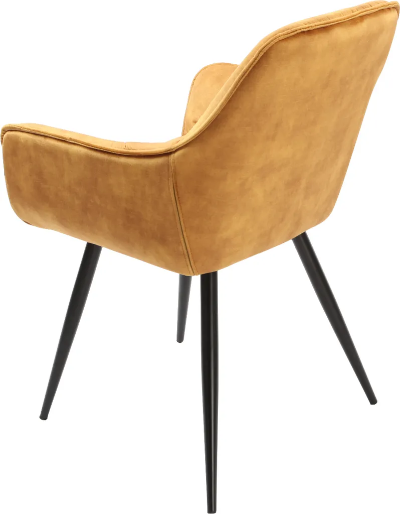 Selsey - Paraguay Gesteppter Polsterstuhl In Gelb – Bild 2