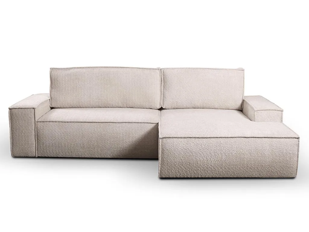 Ecksofa Mit Schlaffunktion - Bouclé-Stoff - Beige - Ecke Rechts - AMELIA Von PASCAL MORABITO – Bild 3