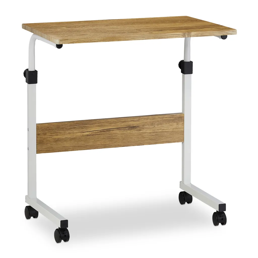 Relaxdays Laptoptisch Höhenverstellbar Mit Rollen – Bild 10