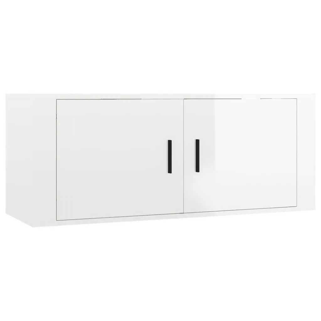 VidaXL TV-Wandschrank Hochglanz-Weiß 100x34,5x40 Cm – Bild 2