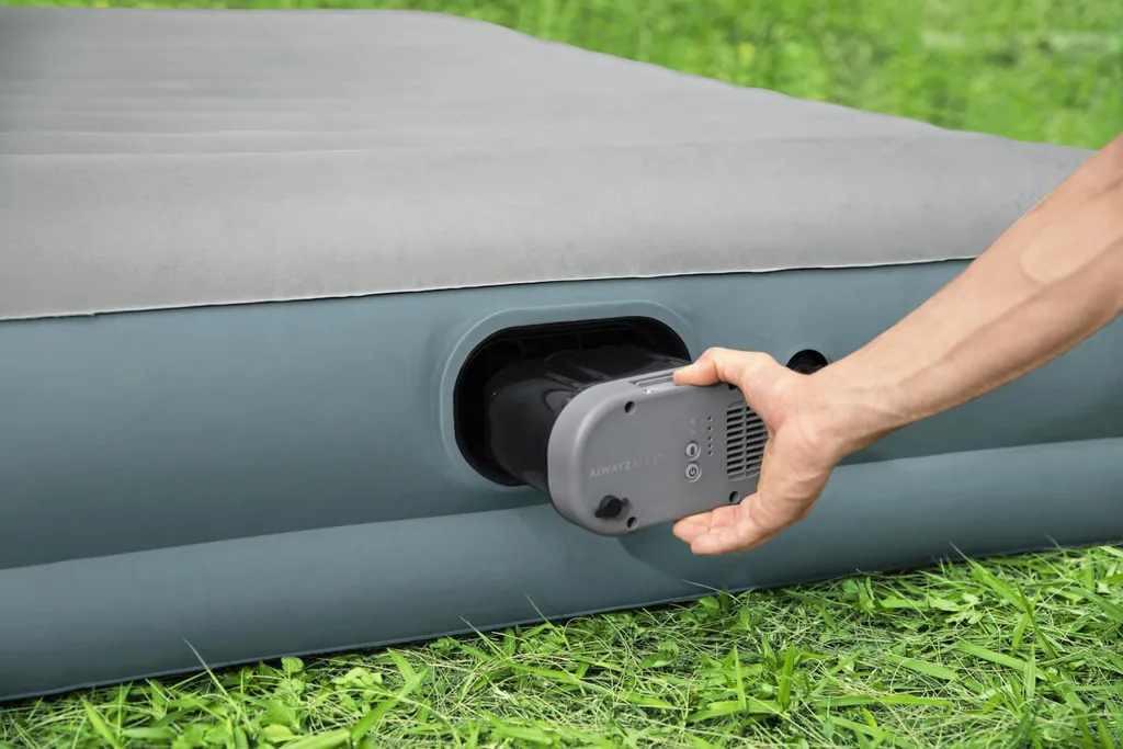 Bestway Luftmatratze - 2 Personen - PVC/Polyester - Integrierte Wiederaufladbare Pumpe - Fortech™ Material - I-Beam Konstruktion - Integriertes Kissen – Bild 20