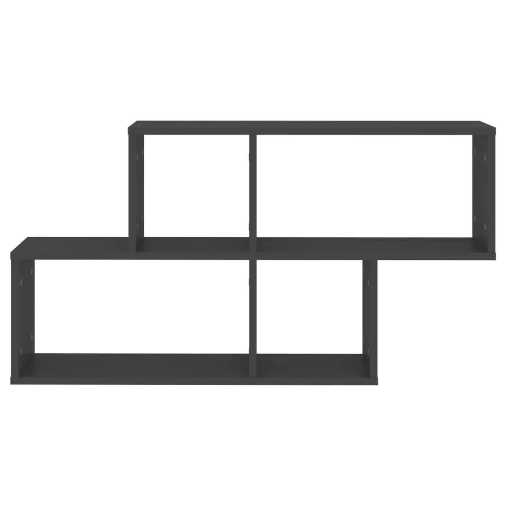 VidaXL Wandregal Grau 100x18x53 Cm Holzwerkstoff – Bild 4