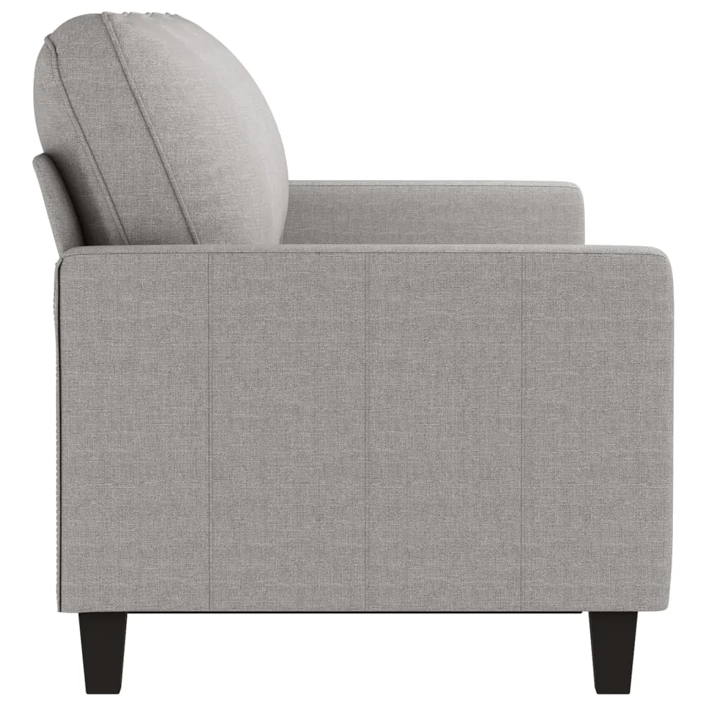 VidaXL 3-Sitzer-Sofa Hellgrau 180 Cm Stoff – Bild 4