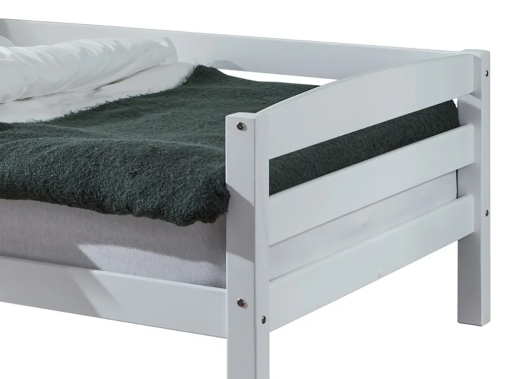 Relita Einzelbett Nora In Buche Massiv, Weiß Lackiert, Liegefläche 120x200 Cm, Ohne Lattenrost; EB2691117-B120 – Bild 4