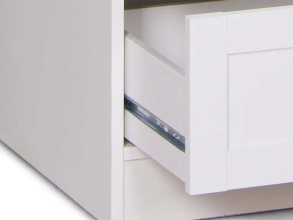 Kleiderschrank Mehrzweckschrank Schlafzimmerschrank Schrank Weiß "Landsted I" – Bild 5