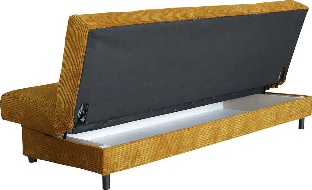 Mirjan24 Schlafsofa Enduro XIV Cord, Couch Mit Schlaffunktion Und Bettkasten, 3 Sitzer Aufklappbar Polstersofa (Farbe: Poso 100) – Bild 5