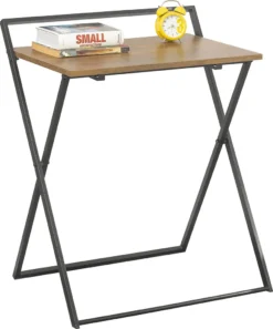 SoBuy FWT88-F Kleiner Schreibtisch Klappbar Computertisch Arbeitstisch Home-Office Snack Klapptisch Beistelltisch BHT Ca.: 63x77x45cm