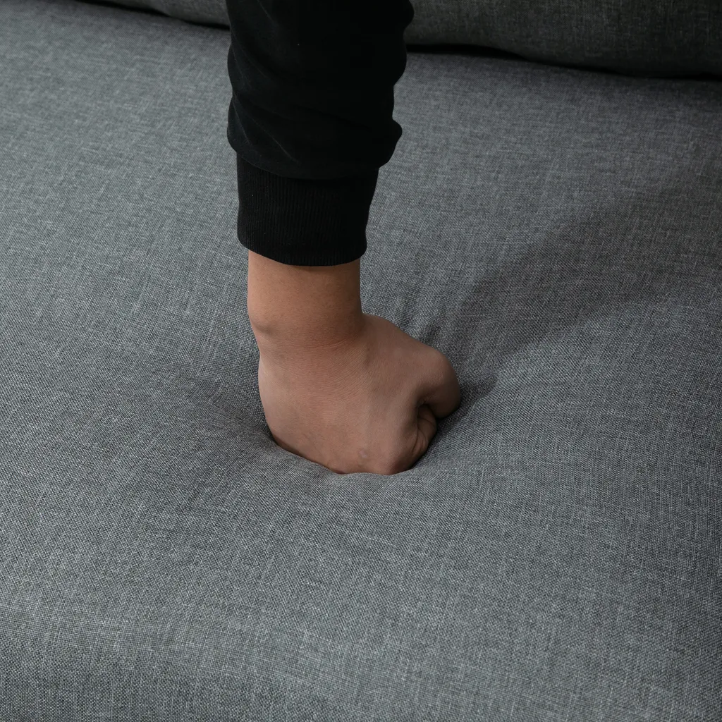 HOMCOM Ecksofa Mit Schlaffunktion Stauraum Eckcouch Mit Bettkasten Chaiselongue Schlafsofa Stoffsofa L-Form Leinen-Touch Hellgrau 211,5 X 146 X 85 Cm – Bild 6