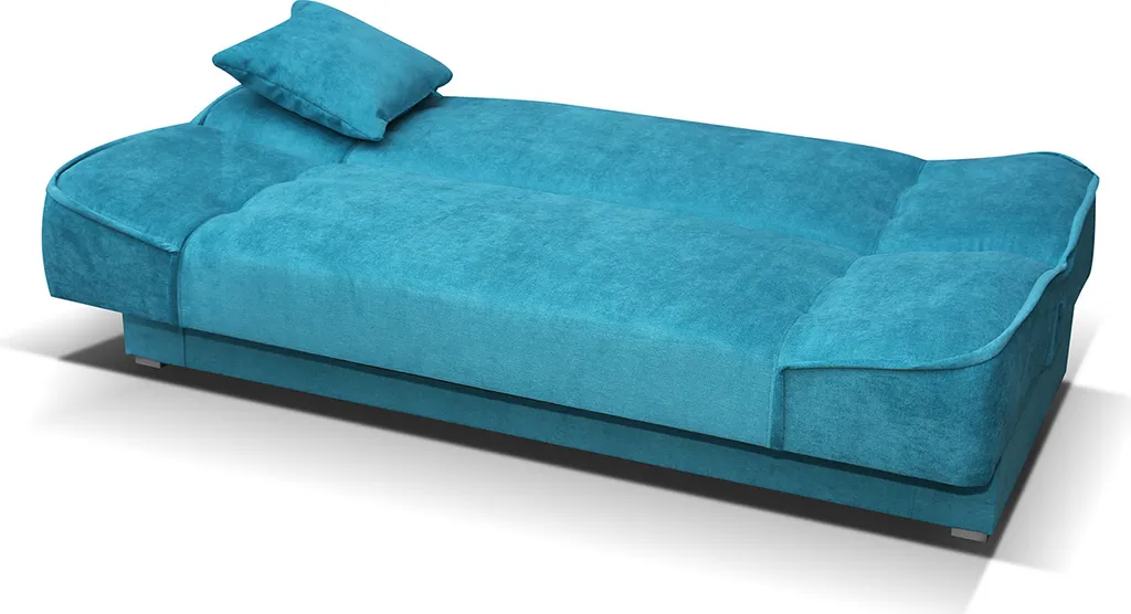 Mirjan24 Schlafsofa Gabi Mit Bettkasten, 3 Sitzer Sofa, Couch Mit Schlaffunktion, Stilvoll Bettsofa, Wohnzimmer Polstersofa (Orinoco 22) – Bild 3