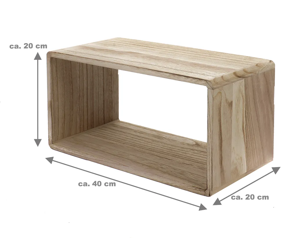 Wandregal 3er Set Regal Holz Hängeregal Holzregal Schweberegal Bücherregal – Bild 5