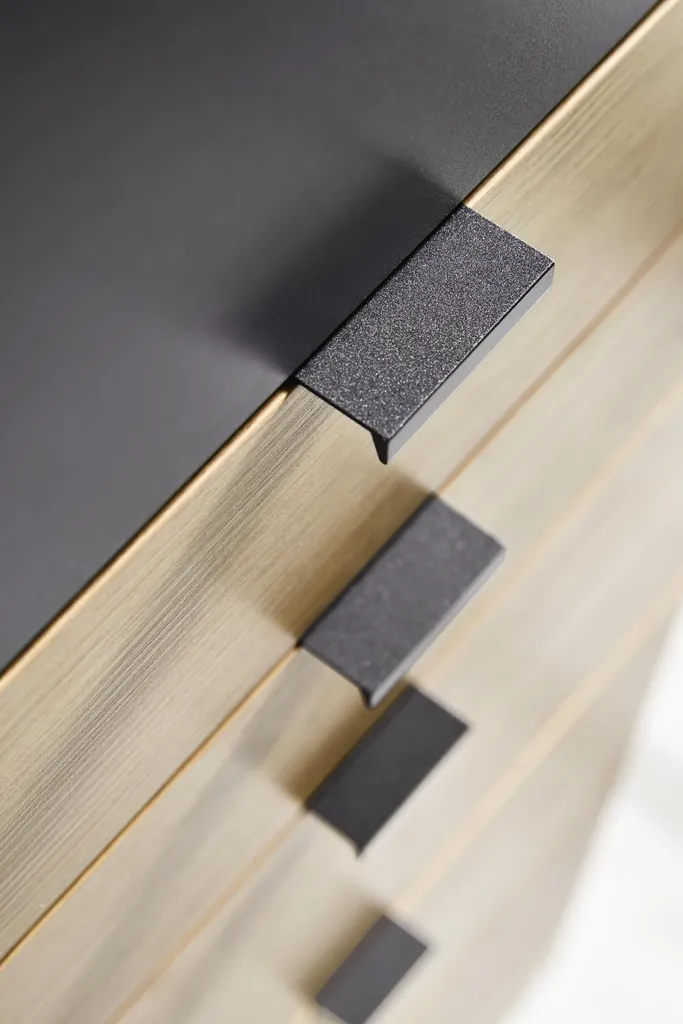 RAUCH AD644_02L6 Kleiderschrank 3-trg./1xSpiegel/5xSchubkästen Ontario In Grau/Abs. Eiche Artisan – Bild 11